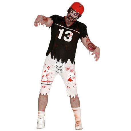 Déguisement de Zombie Quarterback pour Homme avec des Épaulières