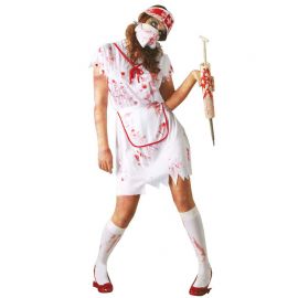 Déguisement d'infirmière Zombie pour femme avec masque