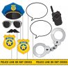 10 Accessoires Police pour Photocall
