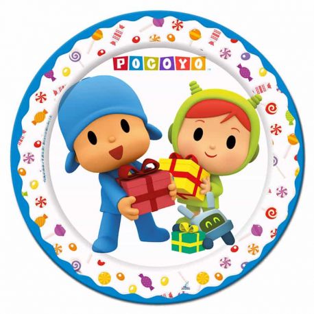 8 Assiettes Pocoyo 23 cm