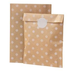 8 Sacs en Papier Kraft avec Autocollants 8 Sacs en Papier Kraft avec Autocollants