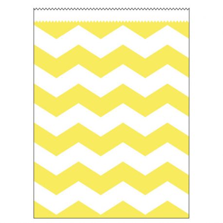 10 Sachets en Papier à Chevrons