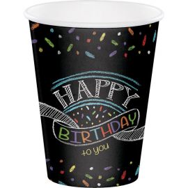 8 Gobelets Craie Birthday 350mL 8 Gobelets Craie Birthday 350mL