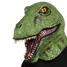 Masque de Dinosaure Vert en Latex