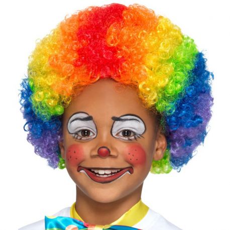 Perruque de Clown Multicolore Enfant