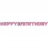 Guirlande Happy Birthday 30 Elegant Pink