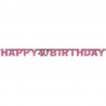 Guirlande Happy Birthday 40 Elegant Pink