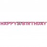 Guirlande Happy Birthday 50 Elelgant Pink