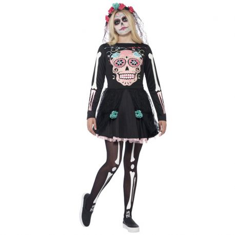  Costume Sweetle Crâne des Morts pour Femmes