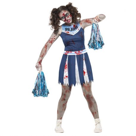 Déguisement de Pompom Girl Zombie pour Femme