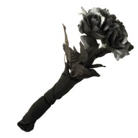 Bouquet de roses noires