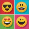 16 Serviettes Emoji 33 cm