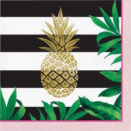 16 Serviettes Ananas 33 cm