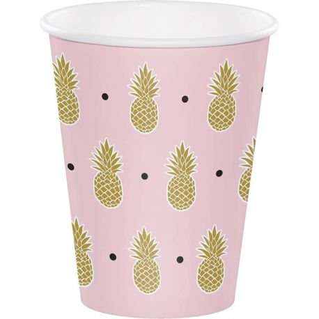 8 Gobelets Ananas 255 mL