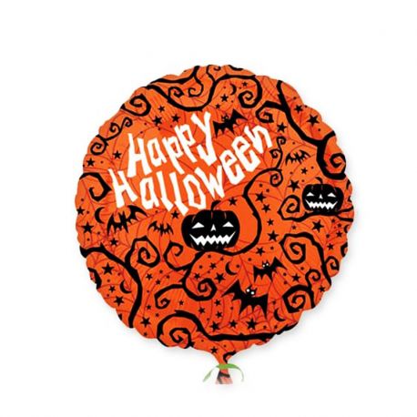 Ballon Citrouille Happy Halloween