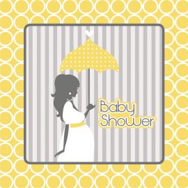 16 Serviettes Baby Shower 33 cm