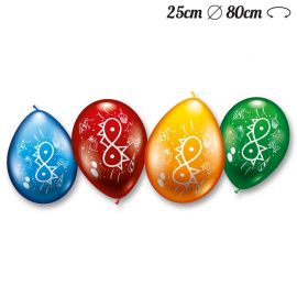 Ballons Ronds Numéro 8 M02 25 cm