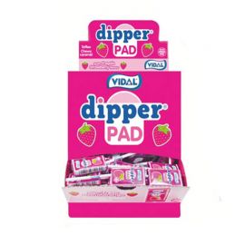 Sucettes Dipper Pad Fraise Vidal 100 Uts Sucettes Dipper Pad Fraise Vidal 100 Uts