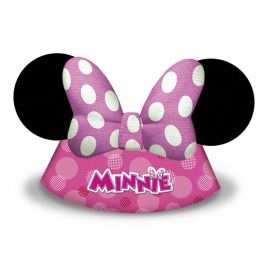 6 Chapeaux en Carton Minnie Mouse