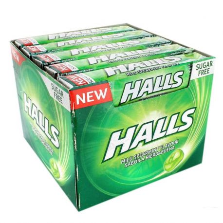 Boîte de 20 Halls à la Menthe Sans Sucre