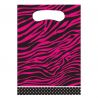 8 Sacs Pink Zebra