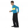 Maillot Bleu avec Bande Jaune pour Enfant