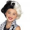 Perruque de Cruella pour Fille