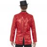 Veste à Paillettes Rouge pour Homme