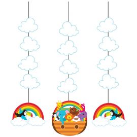 5 Décorations Pendentifs Arche de Noé