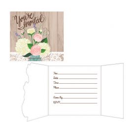 8 Invitations Rustiques pour Mariage