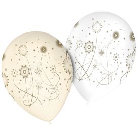 8 Ballons Mariage à Fleurs M02 Ronds 30 cm 8 Ballons Mariage à Fleurs M02 Ronds 30 cm