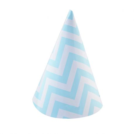 6 Chapeaux en Papier Chevron