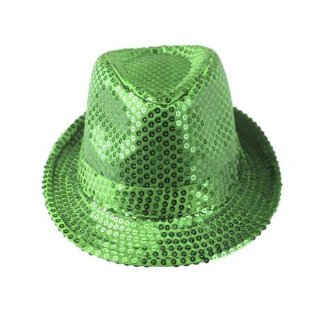 Chapeau à Sequins Metallisés