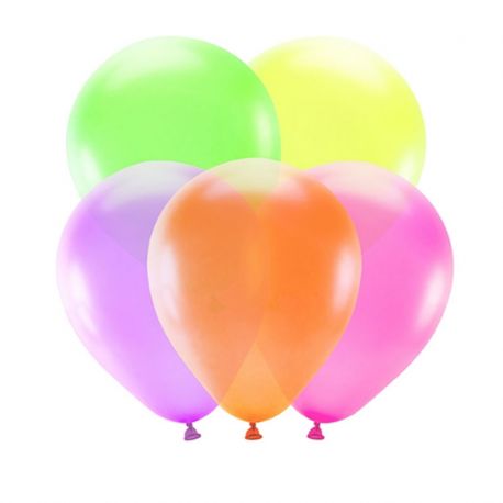 5 Ballons Néons