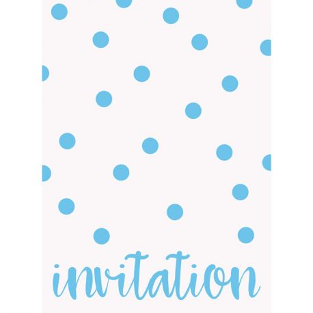 8 Invitations à Pois