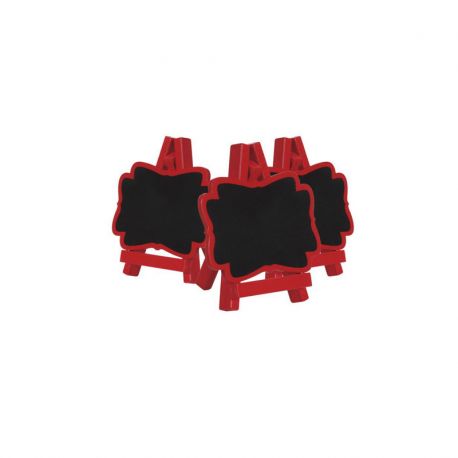 Lot De 15 Mini Ardoises Noires Avec Chevalet | 3 Formes (rectangle, Nuage, Baroque), 10x7,5 Cm, Pour Buffet, Mariage, étiquetage