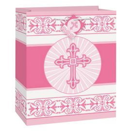 Sac Communion Croix Rose