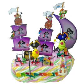 Gateau de Bonbons Bateau Pirate