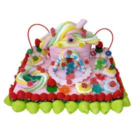 Tarta Chuches Casa con Jardín