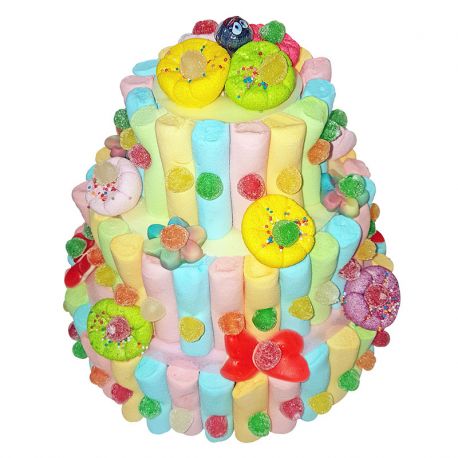 Gâteau de Bonbons 3 Étages Multicolore