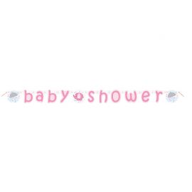 Guirlande Baby Shower Éléphant Fille