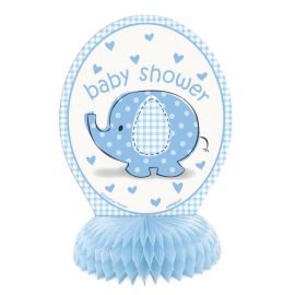 4 Mini Centre de Table Baby Shower Éléphant Garçon