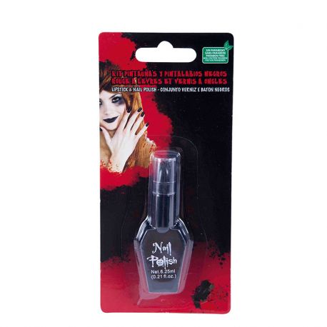 Set de Vernis à Ongles Foncé et Rouge à Lèvres Foncé