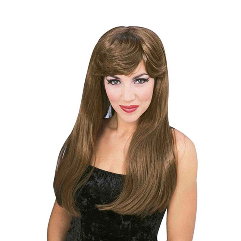 perruque blonde avec frange