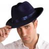 Chapeau de Gangster Bleu pour Adulte