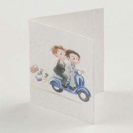 100 Cartes Pliables Garçons en Moto