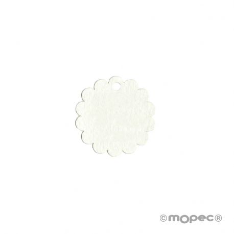 54 Cartes en Forme de Fleur Ivoire 3 cm