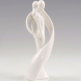Figurine en Porcelaine de Mariés Enveloppant