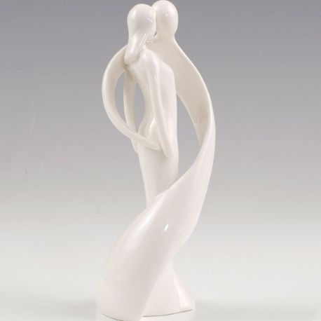 Figurine en Porcelaine de Mariés Enveloppant