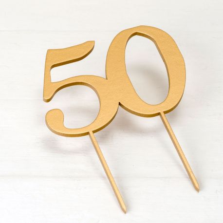 Topper pour Gateau 50e Anniversaire